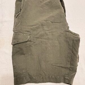 Massimo Dutti Khaki Cargo Shorts